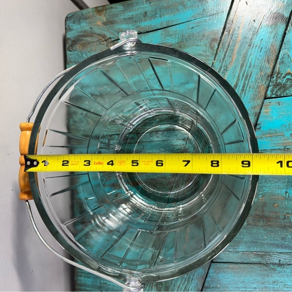 Vintage Anchor Hocking Ice Bucket With Wood Handle - Picture 8 of 8